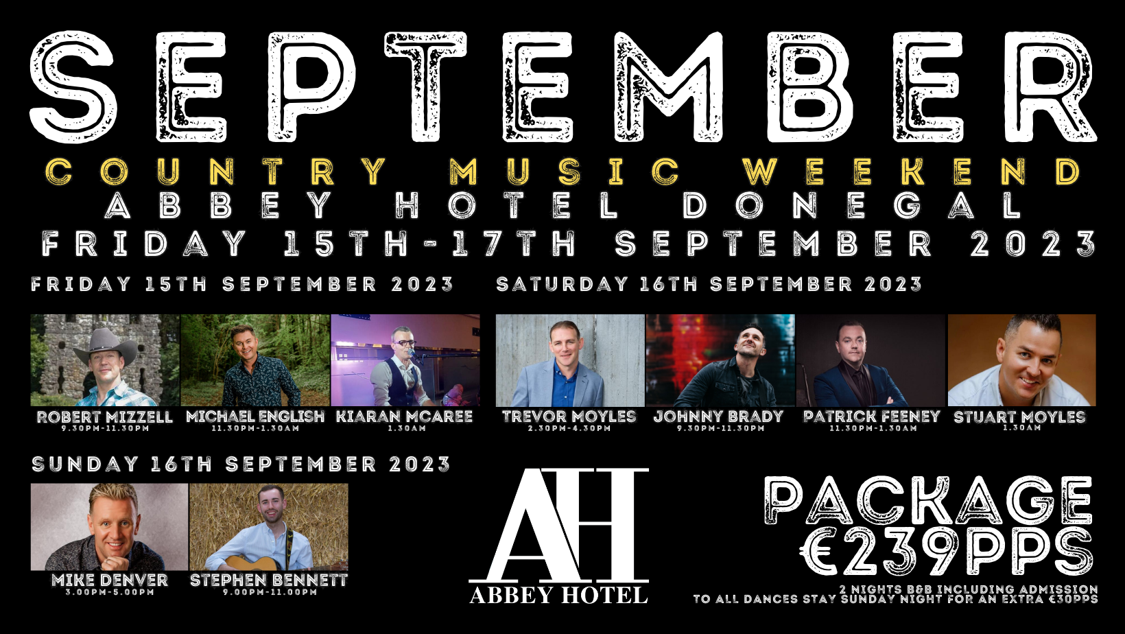 Country Music Weekends Live Music Events In Donegal Abbey Hotel